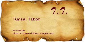 Turza Tibor névjegykártya
